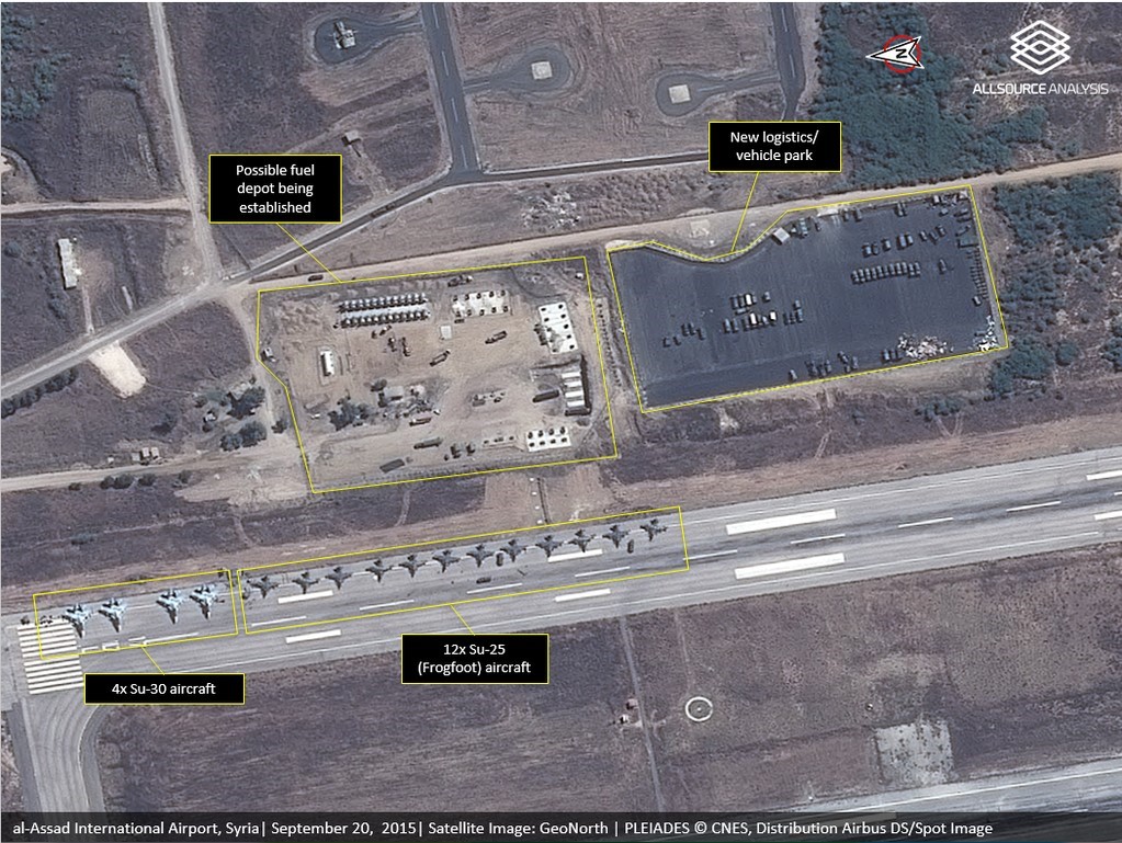 تصویر ماهواره‌ای از فرودگاه الاسد
