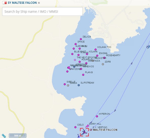 بررسی نقشه‌ی کشتی‌های حاضر در آن منطقه در آن زمان